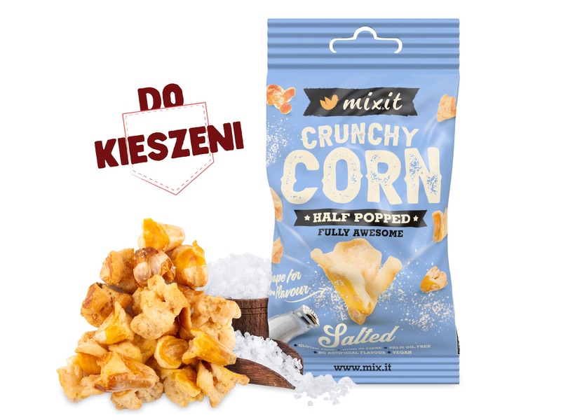 Crunchy corn do kieszeni - Słony