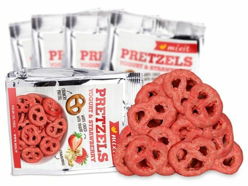Mixit precelki do kieszeni – Jogurt i truskawki (5 szt.)