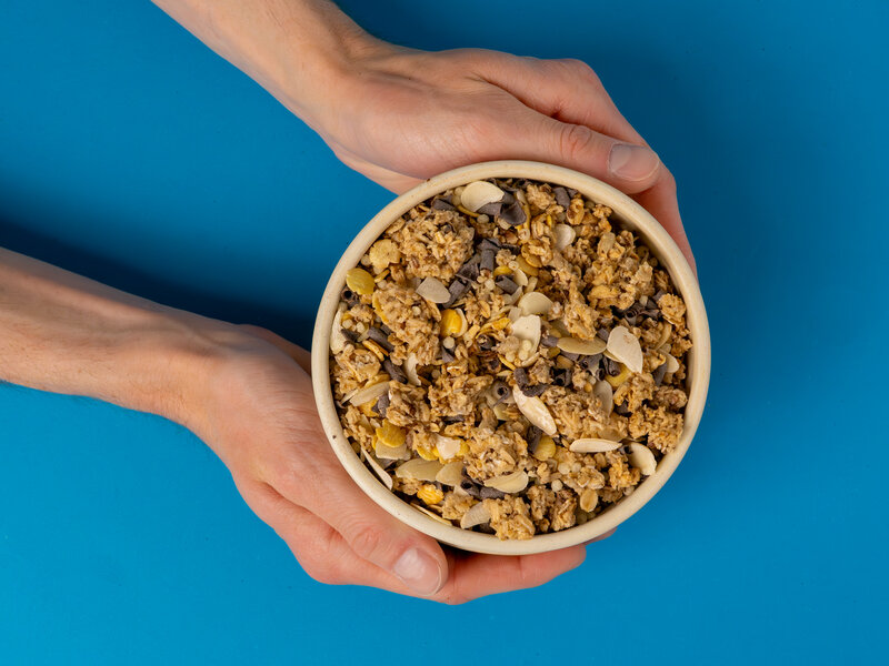 Proteinová granola z pece – Čokoláda a mandle