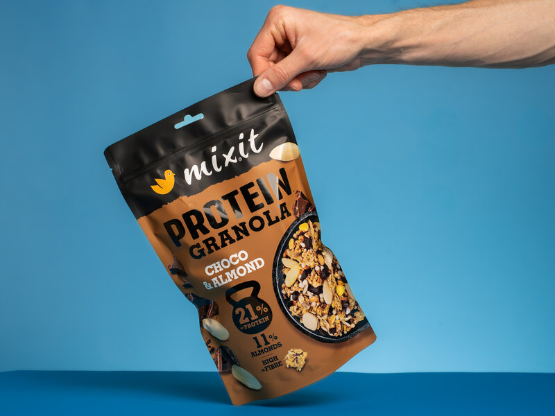 Proteinová granola z pece – Čokoláda a mandle