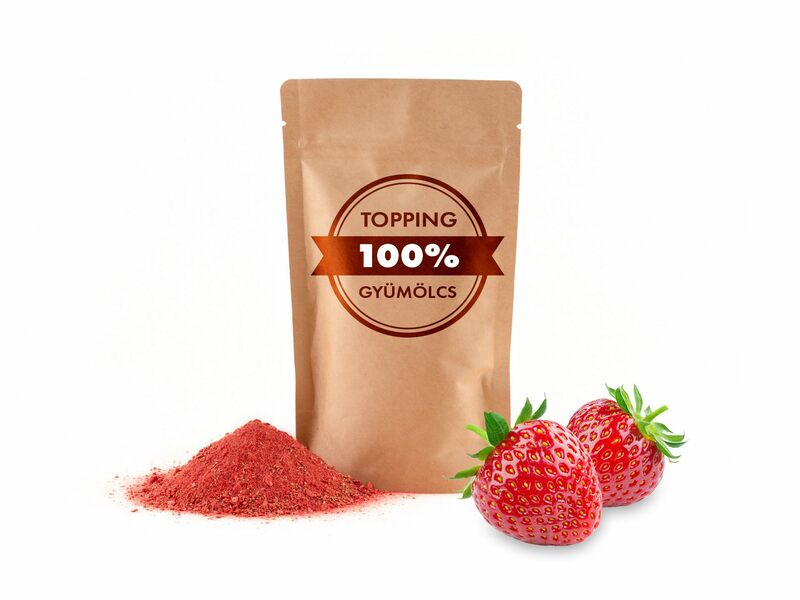 Liofilizált eperpor – topping (110 g)