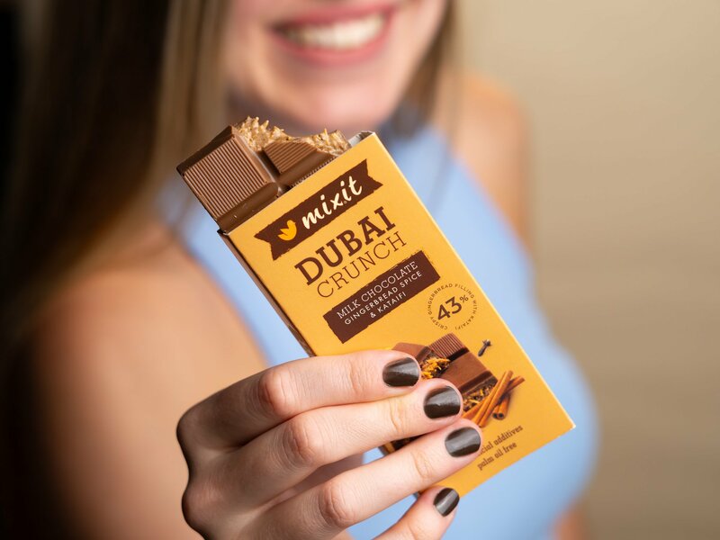 Chocolat de Dubaï de Noël — Épices pain d’épices & Kataïfi