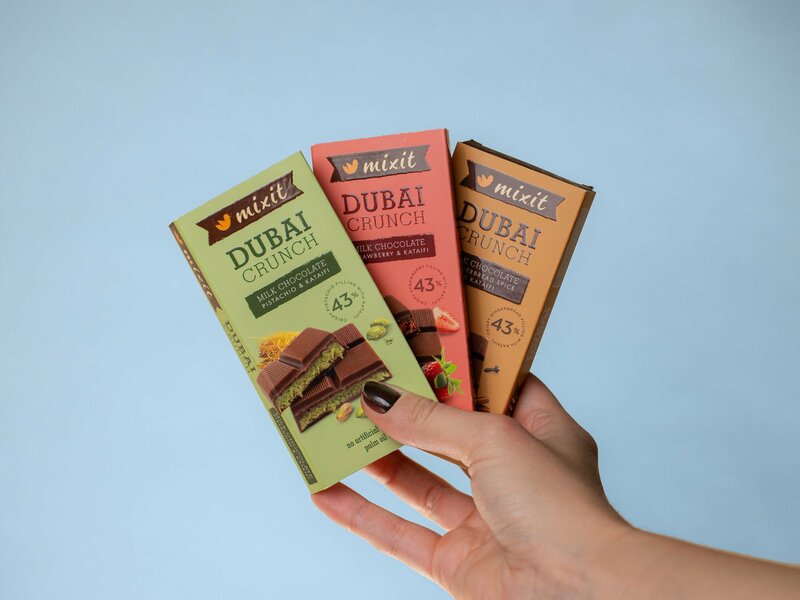 Chocolat de Dubaï de Noël — Épices pain d’épices & Kataïfi