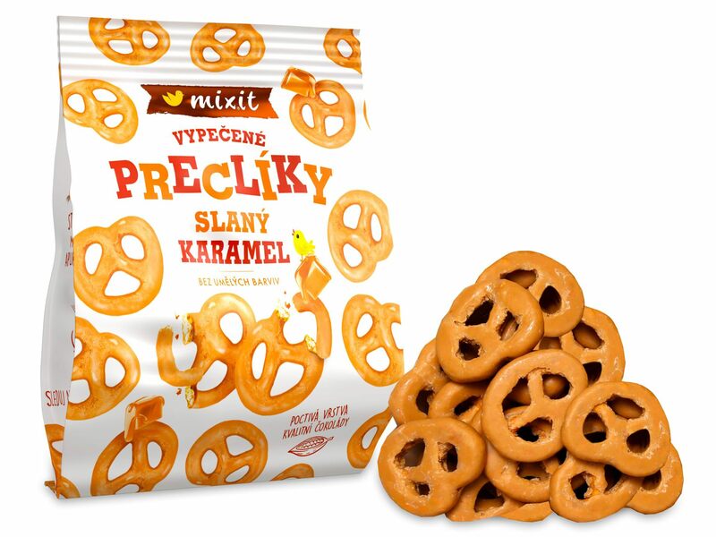 preclíky čokoláda slaný karamel snack svačina sůl