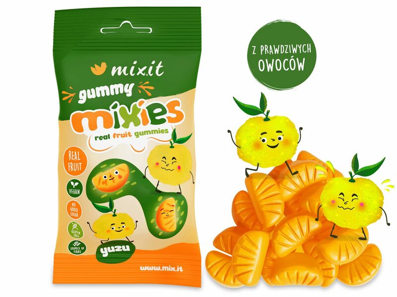 Owocowe Mixies - naturalne żelki o smaku Yuzu