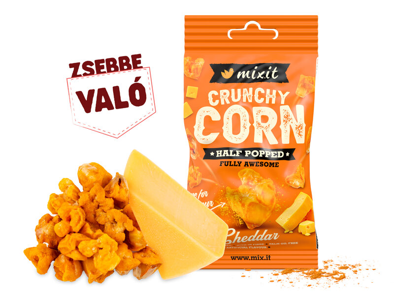 Ajándék - Zsebbe való Crunchy corn - Cheddar