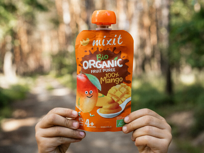 Mixit BIO ovocná kapsička – 100% Mango (6 ks) 