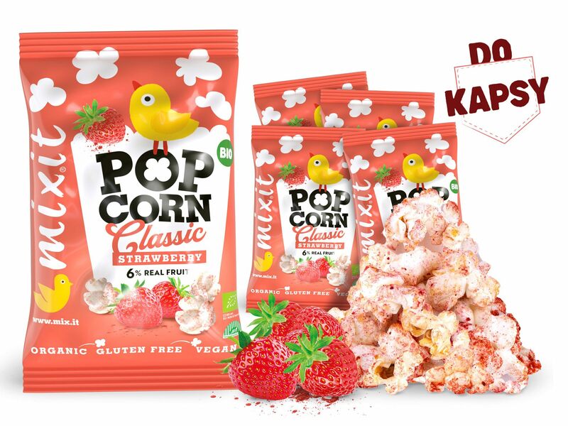 BIO popcorn – Jahoda do kapsy (5 ks)