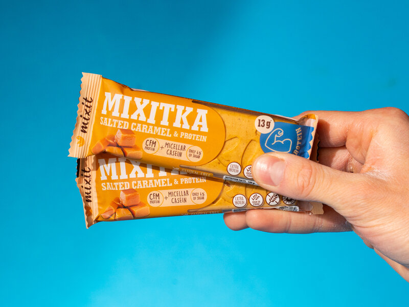 Proteinové Mixitky BEZ LEPKU – Slaný karamel (9 ks)