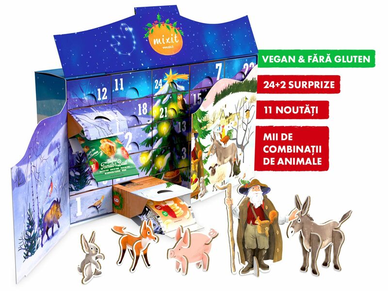 Marele calendar de Advent Mixit 2025 - Animăluțe fantastice - Fără gluten & vegan