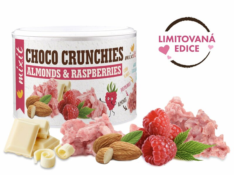 Mixit Crunchies – Malinové čokohrudky s mandlemi