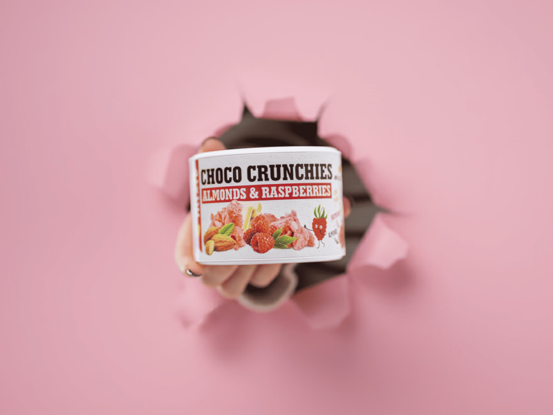 Mixit Crunchies – Malinové čokohrudky s mandlemi