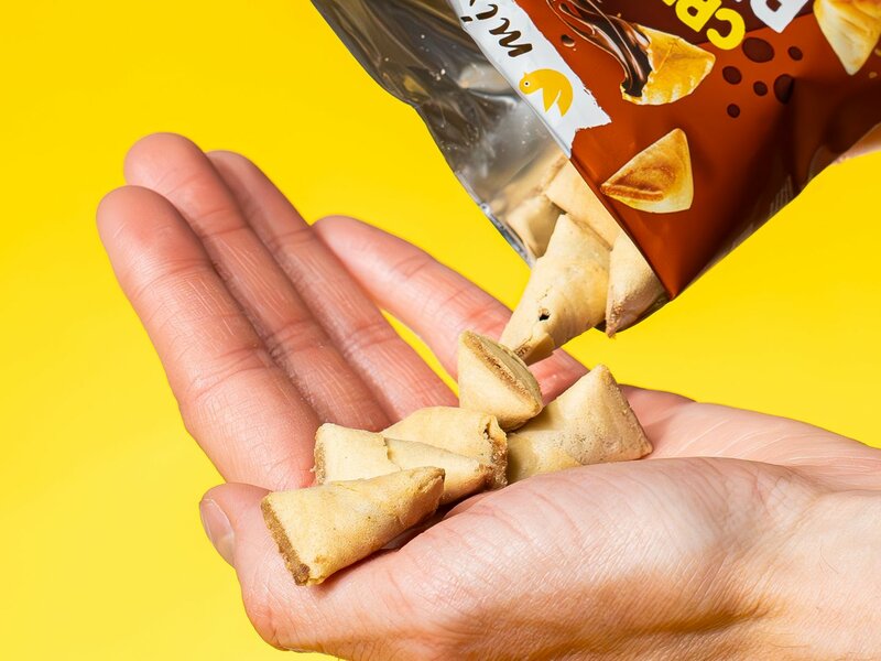 Křupavé polštářky - Lískový oříšek & kakao