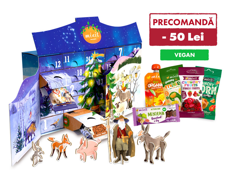 Marele calendar de Advent Mixit - Animălute fantastice - Fără gluten & Vegan