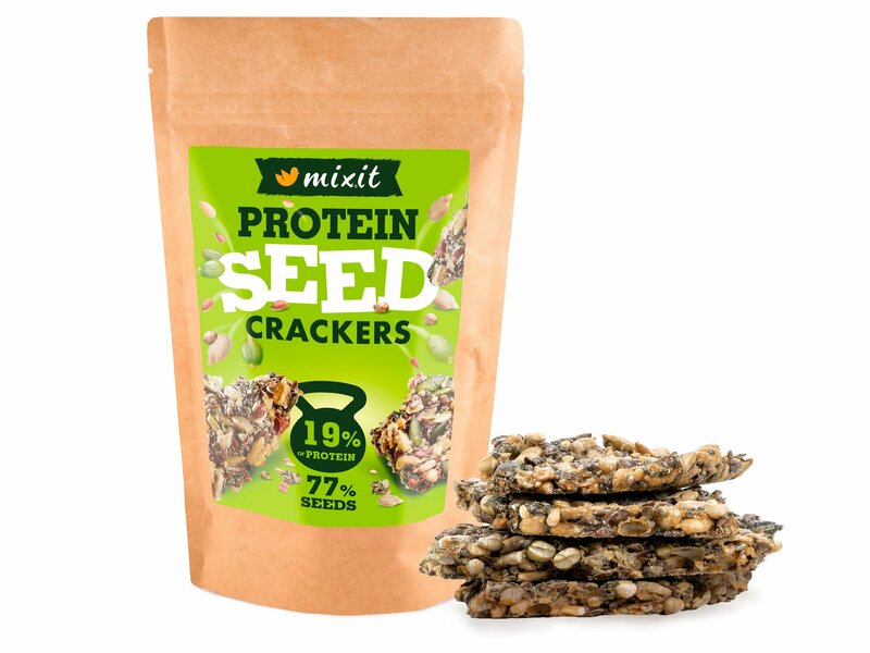 Proteinowe krakersy z nasion