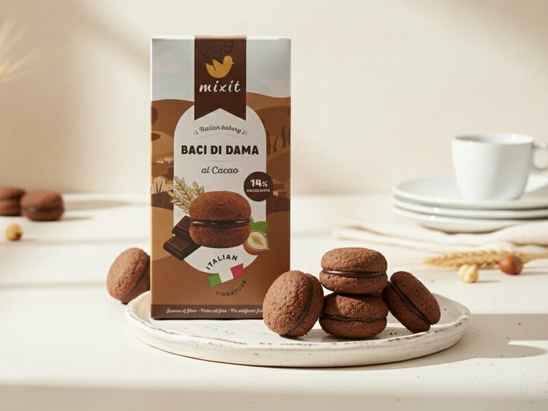 Mixit Italian bakery – Cookie Baci di Dama al Cacao