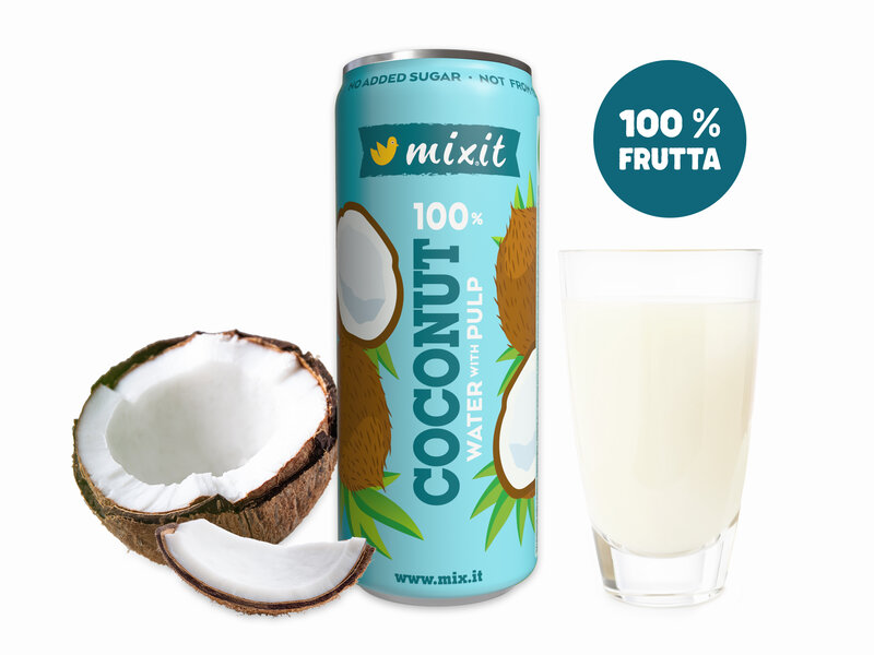 Acqua di cocco Mixit – 100% cocco con polpa