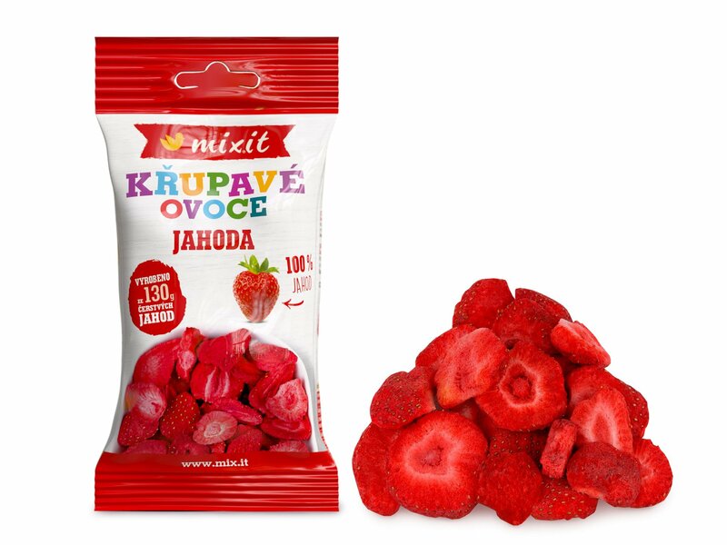 Křupavé ovoce do kapsy – Jahoda
