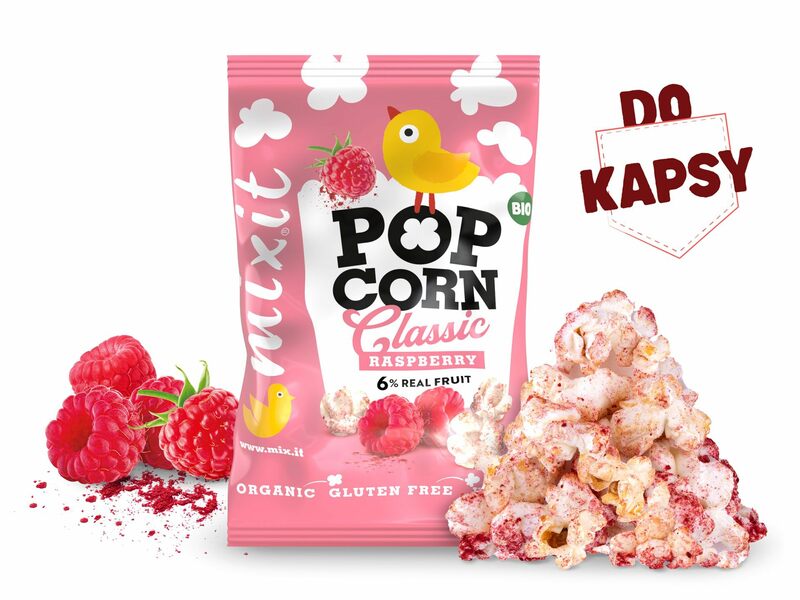 BIO popcorn – Malina do kapsy (13 g)