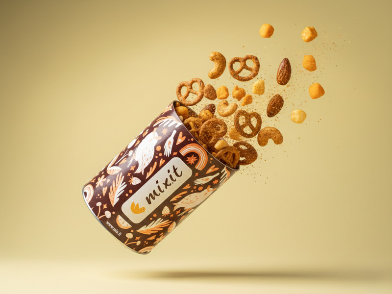 Crunchy mix - Sýr, oříšky a preclíky s medem a chilli