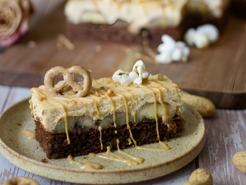 Peanut butter topping