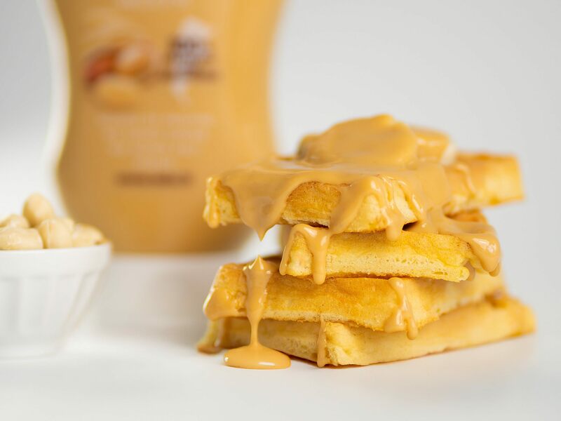 Peanut butter topping