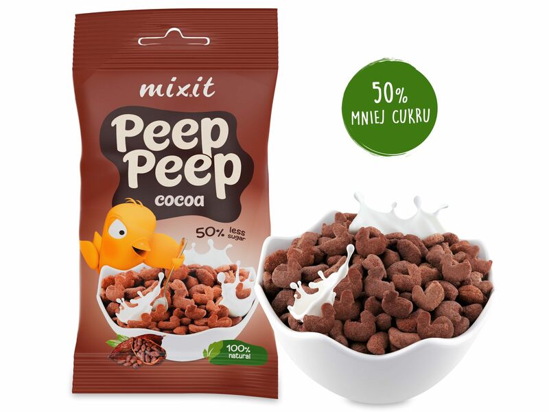 Płatki śniadaniowe Peep Peep - Kakaowe do kieszeni