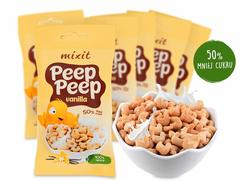 Płatki śniadaniowe Peep Peep - Waniliowe do kieszeni (6 szt.)