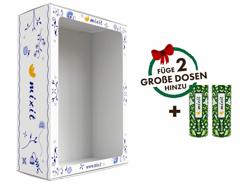 Personalisierte Weihnachts-Geschenkbox (für 2 Dosen)