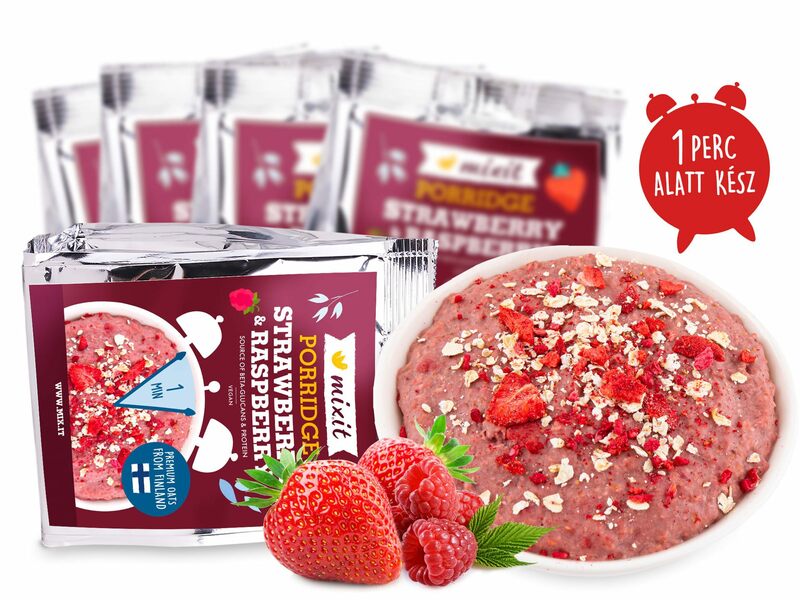 Zsebbe való - Egyperces zabkása - Eper és málna (5db.)