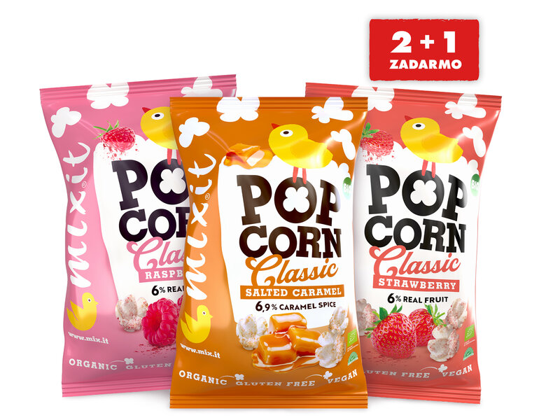 Degustačná sada BIO popcornov 2+1 zadarmo