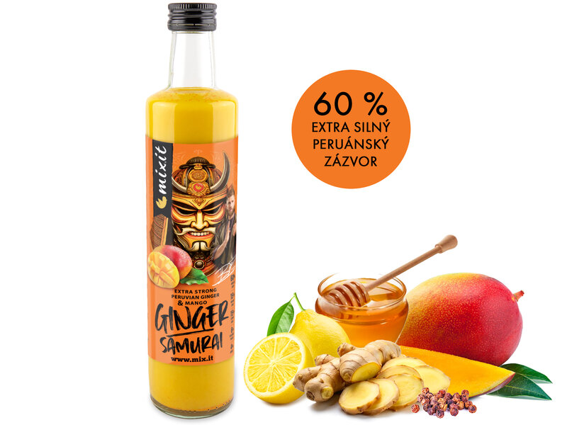 Dárek - Mixit Ginger Samurai – Zázvorový nápoj s mangem Jirky Procházky