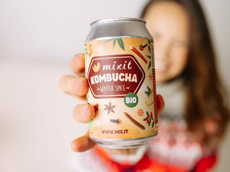 kombucha, fermentace, winter, spice, nápoj, fermentovaná limonáda, zdraví pití, probiotika