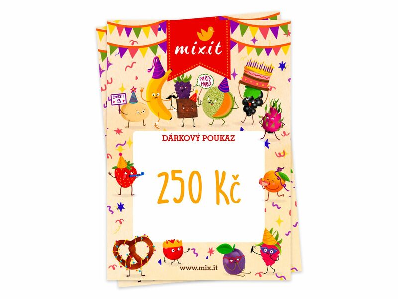 dárkový poukaz Mixit voucher 250 Kč