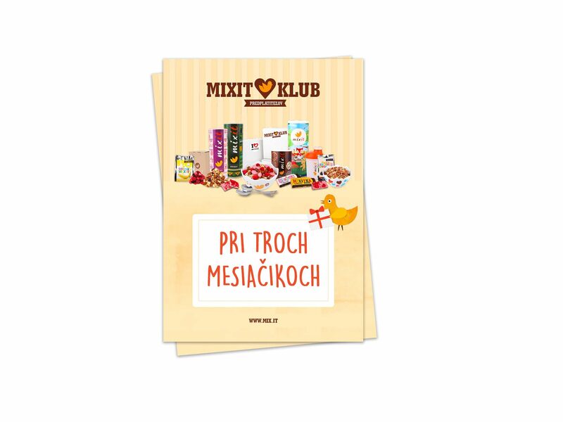 Mixit Klub: Darčekový poukaz na 3 mesiace
