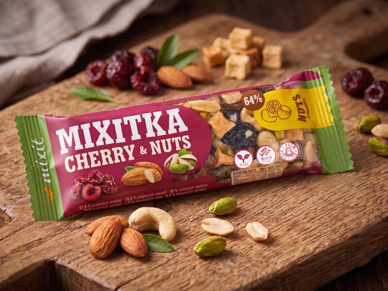 Oříškové Mixitky - Višně + Pistácie (8 ks)