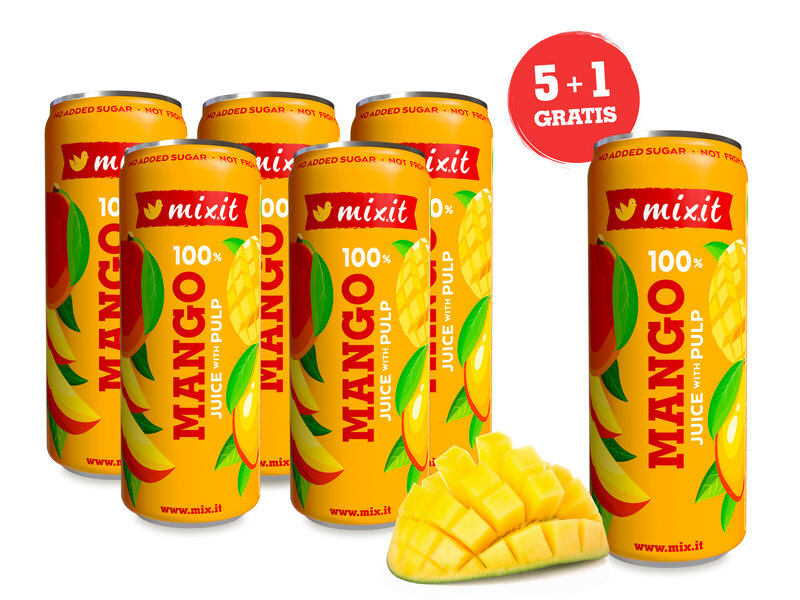 Succo di frutta Mixit – 100% mango con polpa (6 pz.)