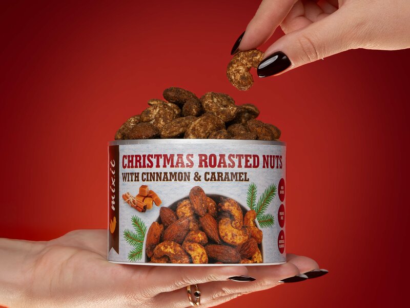 Weihnachtlicher Nussmix aus dem Ofen