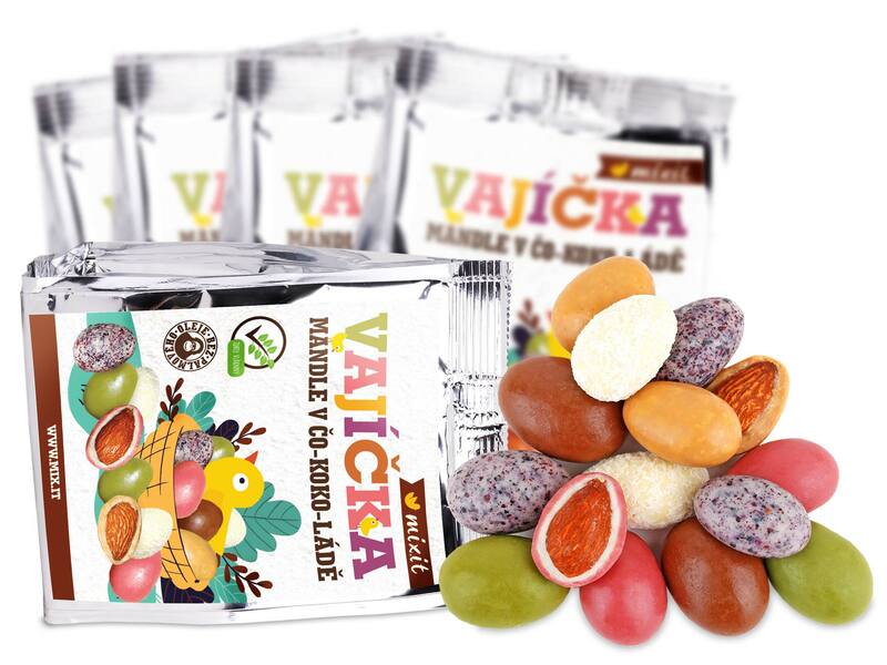 velikonoce vajíčka nadílka mandle čokoláda