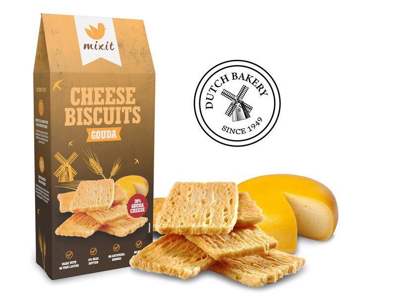 Mixit Dutch bakery – Biscuiți cu brânză Gouda