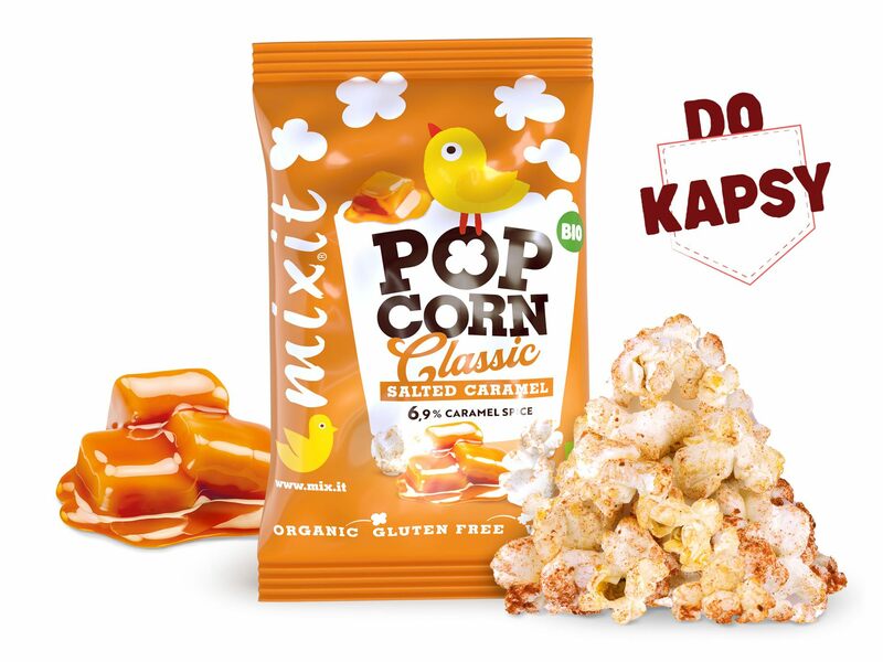 BIO popcorn – Slaný karamel do kapsy (13 g)