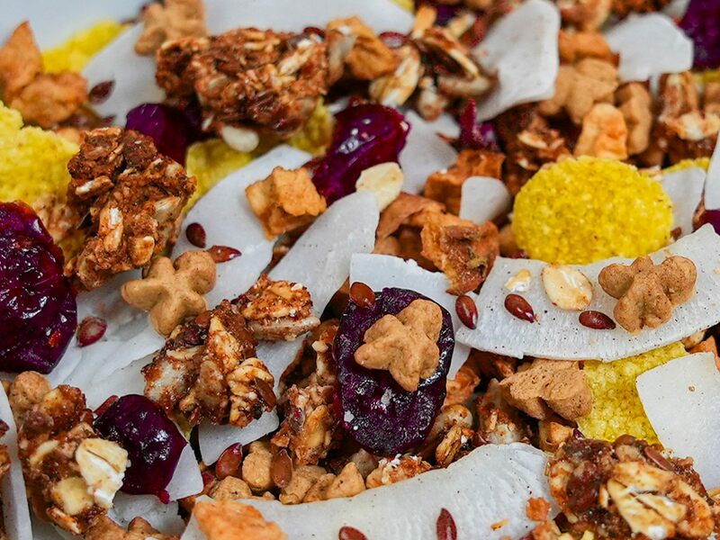 Vánoční granola Limitovaná edice Perníčky a koření Bez palmového oleje Zdravá snídaně Adventní kalendář