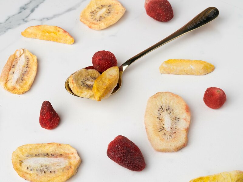 Fruits de l’amour – Mangue, kiwi jaune, fraise