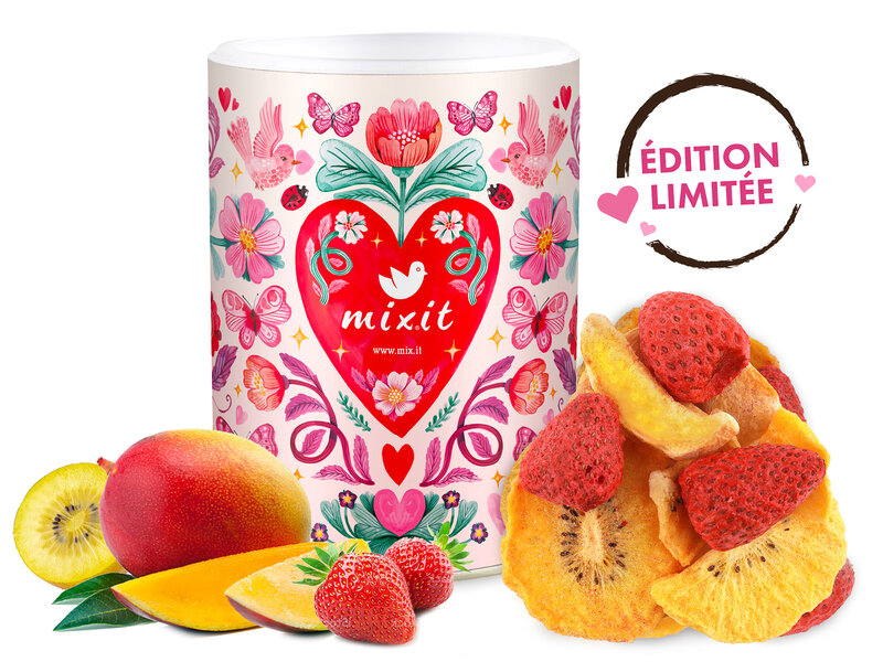 Fruits de l’amour – Mangue, kiwi jaune, fraise
