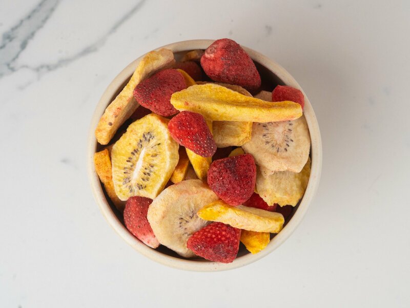 Fruits de l’amour – Mangue, kiwi jaune, fraise
